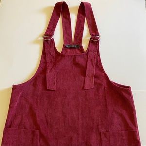 Potter's Pot Corduroy Overall Dress